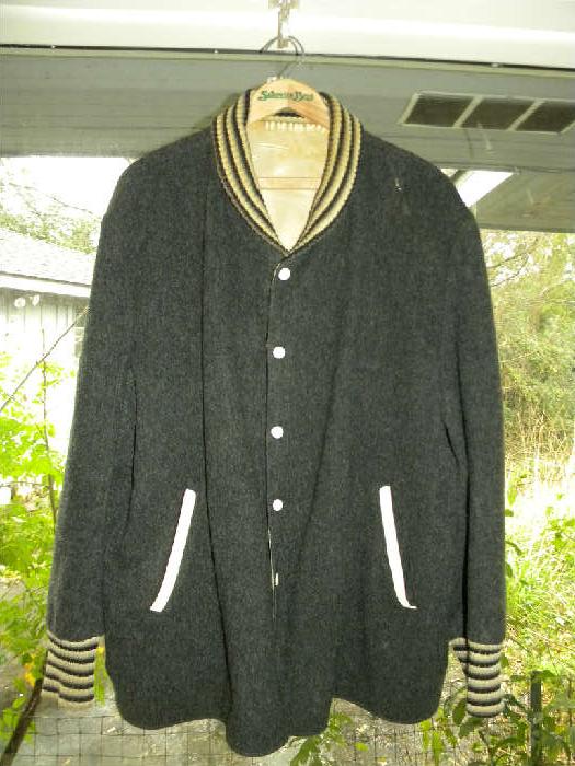 Great vintage Sakowitz Baseball style coat