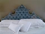 VTG Widdicomb French Regency Provincial King Headboard Tufted Velvet
