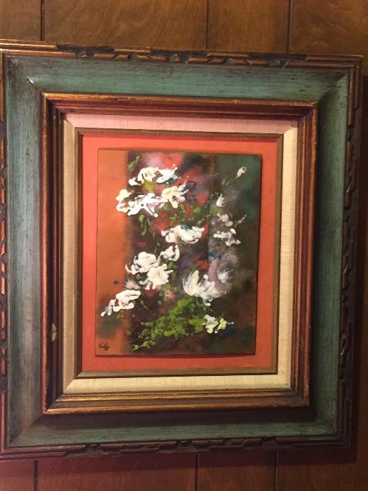 Enamel on Copper Painting.