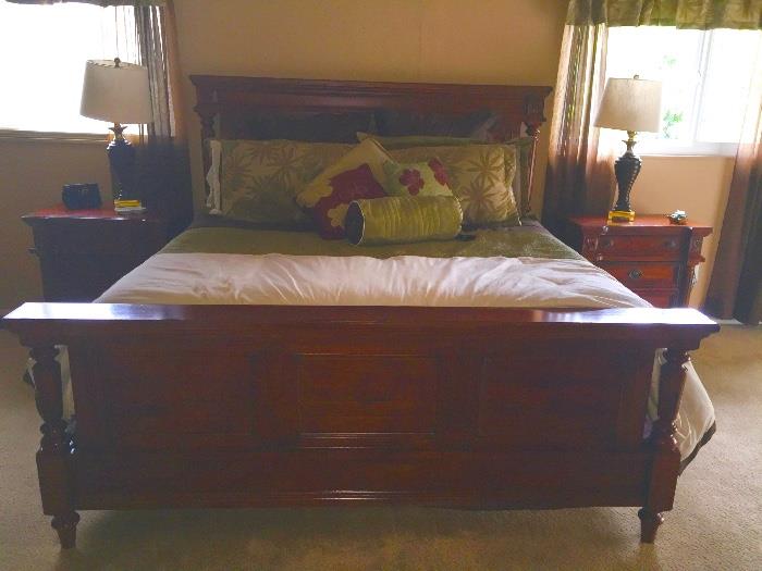 Comfortable quality bedroom suite.  Many pieces  priced separately