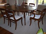 Walnut Vintage Tell City IND dining set