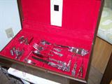 Service for 12 International silver in chest - Silver plated.