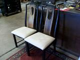 Pair of Lane oriental style chairs