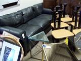 Large green leather sofa
Set of six Italian chairs for PACE Collection from the 80's