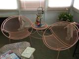 Cool 50's iron patio set 5 pieces