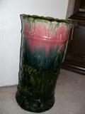 Unmarked majolica umbrella stand