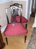 Pair of Hepplewhite style chairs