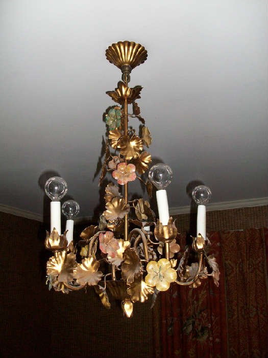 Italian Wire chandelier with grape design