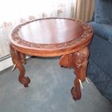 1966 Elephant Carved Table From Curacao