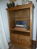 Oak bookshelf/entertainment