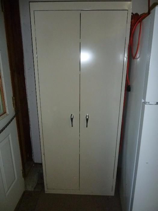 large metal storage cabinet