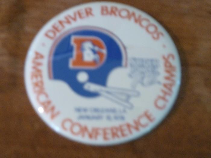 Denver Broncos American Conference Champs Button