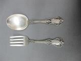 owle "Old Masters" Sterling Silver Child's Fork and Spoon Set 