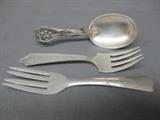 3 Sterling Silver Children's Utensils
