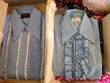 Tuxedo shirts, vintage, with lots of ties, cufflinks, cumberbunds, etc.