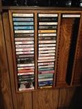 Dozens of cassette tapes