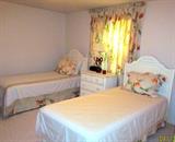 Pair of twin beds and nightstand- also MANY blankets, both electric heated and normal