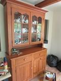 Two piece Amish-made cupboard