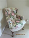Floral chair- prettier than the photo !