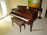 Baby grand Chickering piano
