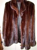 Dark braown MINK jacket, size M
