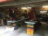 Garage full of awesome tools.  Snap On, Matco, Mac. Body Work Tools, Mechanic Tools
