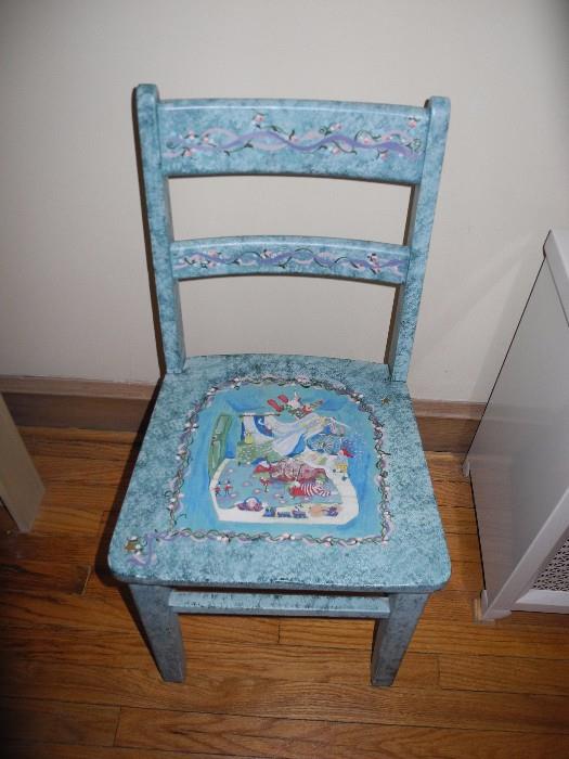 Beautiful hand painted chair