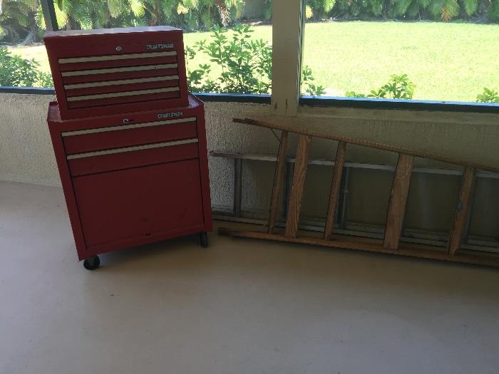 Craftsman tool chest & ladders