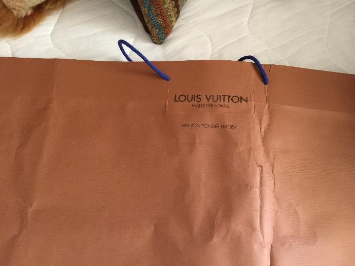 2 Louis Vuitton shopping bags