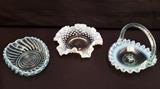 Hobnail trinket dishes
