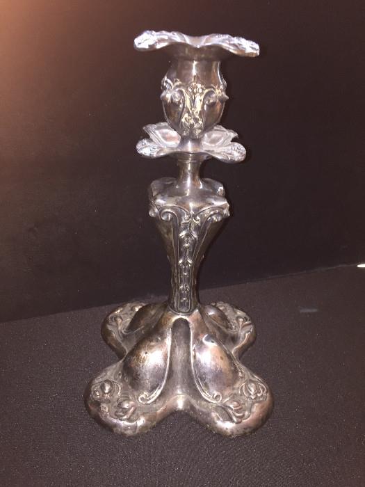 SILVER PLATE CANDLESTICK