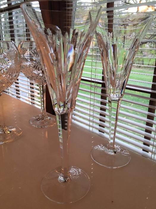WATERFORD CRYSTAL TOASTING CHAMPAGNE FLUTES