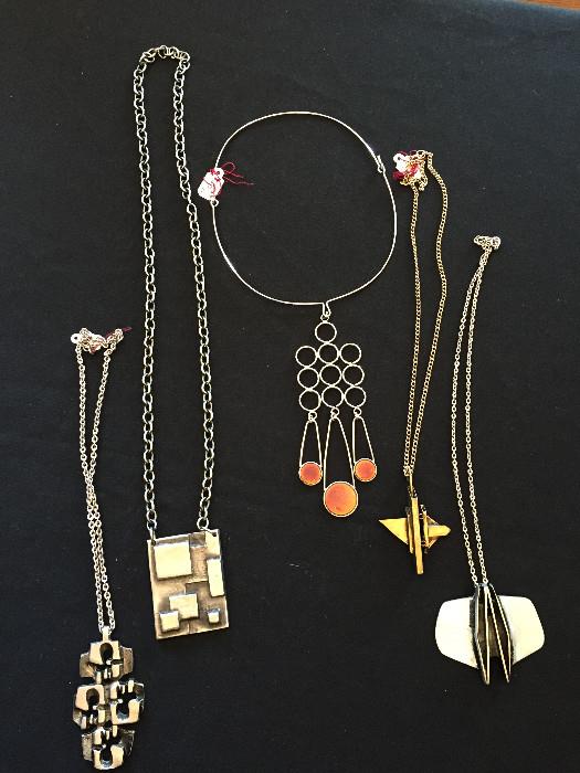 1960'S MODERN NECKLACE'S
