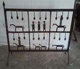 Hand forged firescreen