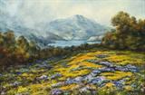 Lot# 001 William F. Jackson (1850-1936)		

William F. Jackson (1850-1936 Sacramento, CA), Haydock, Mt. Tamalpais with Poppies and Lupine, est:$3000/4000