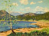 Lot# 008 Ferdinand Kaufmann (1864-1942)		

Ferdinand Kaufmann (1864-1942 Los Angeles, CA), Lake in a California Landscape, est:$2000/3000
