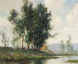 Lot# 082 Dedrick Brandes Stuber (1878-1954)		

Dedrick Brandes Stuber (1878-1954 Los Angeles, CA), Silvery Day, est:$5000/7000