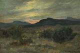 Lot# 097 Ralph Davison Miller (1858-1945)		

Ralph Davison Miller (1858-1945 Los Angeles, CA), Sunrise on the Mojave Desert, est:$2000/3000
