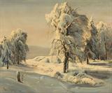 Lot# 121 Paul Lauritz (1889-1975)		

Paul Lauritz (1889-1975 Glendale, CA), Winter Landscape, est:$2500/3500