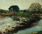 Lot# 130 Everett Lloyd Bryant (1864-1945)		

Everett Lloyd Bryant (1864-1945 Los Angeles, CA), Summer Reflections, est:$2500/3500