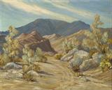 Lot# 150 Joane Cromwell (1895-1969)		

Joane Cromwell (1895-1969 Laguna Beach, CA), The Prospector's Trail, La Quinta Canyon, Desert Landscape, est:$2500/3500