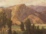 Lot# 163 Maurice Braun (1877-1941)		

Maurice Braun (1877-1941 San Diego, CA), Mountains, Houses Nestled in a California Valley, est:$25,000/35,000