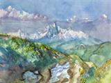 Lot# 177 Henry Koerner (1915-1991)		

Henry Koerner (1915-1991 Pittsburgh, PA), Dashstein, Austria, Alpine landscape, est:$600/800