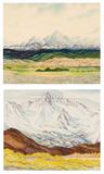 Lot# 179 Albert Marshall (1891-1970)		

Albert Marshall (1891-1970 Three Rivers, CA), Two works: Sierra Landscapes with Snow-Capped Mountains, est:$800/1200