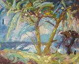 Lot# 188 John O'Shea (1876-1956)		

John O'Shea (1876-1956 Carmel, CA), Tahiti Sketch, est:$2000/3000