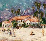 Lot# 196 Rod Goebel (1946-1993)		

Rod Goebel (1946-1993 Taos, NM), East Beach, Santa Barbara, CA, est:$2000/3000