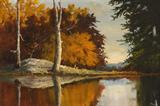 Lot# 197 Robert W. Wood (1889-1979)		

Robert W. Wood (1889-1979 Bishop, CA), Autumn Wooded Landscape, est:$3000/5000