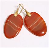 Lot# 1154 A pair of agate 'Large Chip' flat oval earrings, Ted Muehling 









Gold-topped with 14K yellow gold wire, approximately 1.25'' L. est:$250/350