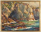 Lot# 1177 William Clothier Watts (1869-1961 Carmel, CA) 









Coastal Cliffs and Calm Seas. 23'' H x 29'' W. est:$1000/2000