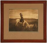 Lot# 1191 Edward S. Curtis (1868-1952 Los Angeles, CA), ''Oasis in the Badlands'' 









with Curtis blindstamp lower left, appears unsigned, photogravure on paper mounted on paper and then matting, framed under glass . image size: 12.25'' H x 16'' W. est:$2000/3000